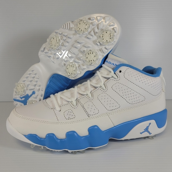 NEW Nike Air Jordan 9 Low Golf UNC Mens Size 7.5 FJ5934-101 Womens 9 Blue White